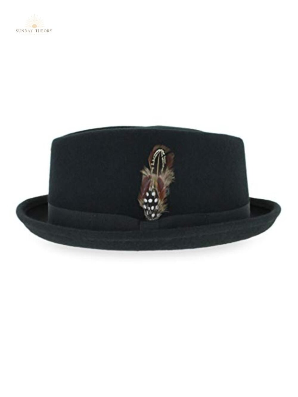 Crushable Porkpie Fedora Hat Men's 100% Wool Stingy Snap Brim Vintage Style